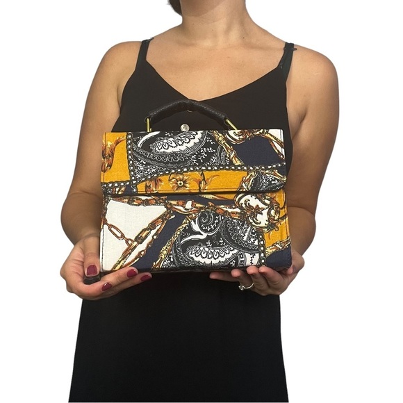 Ankara African Print Multicolored Convertible Crossbody Purse Handbag New - Picture 7 of 8